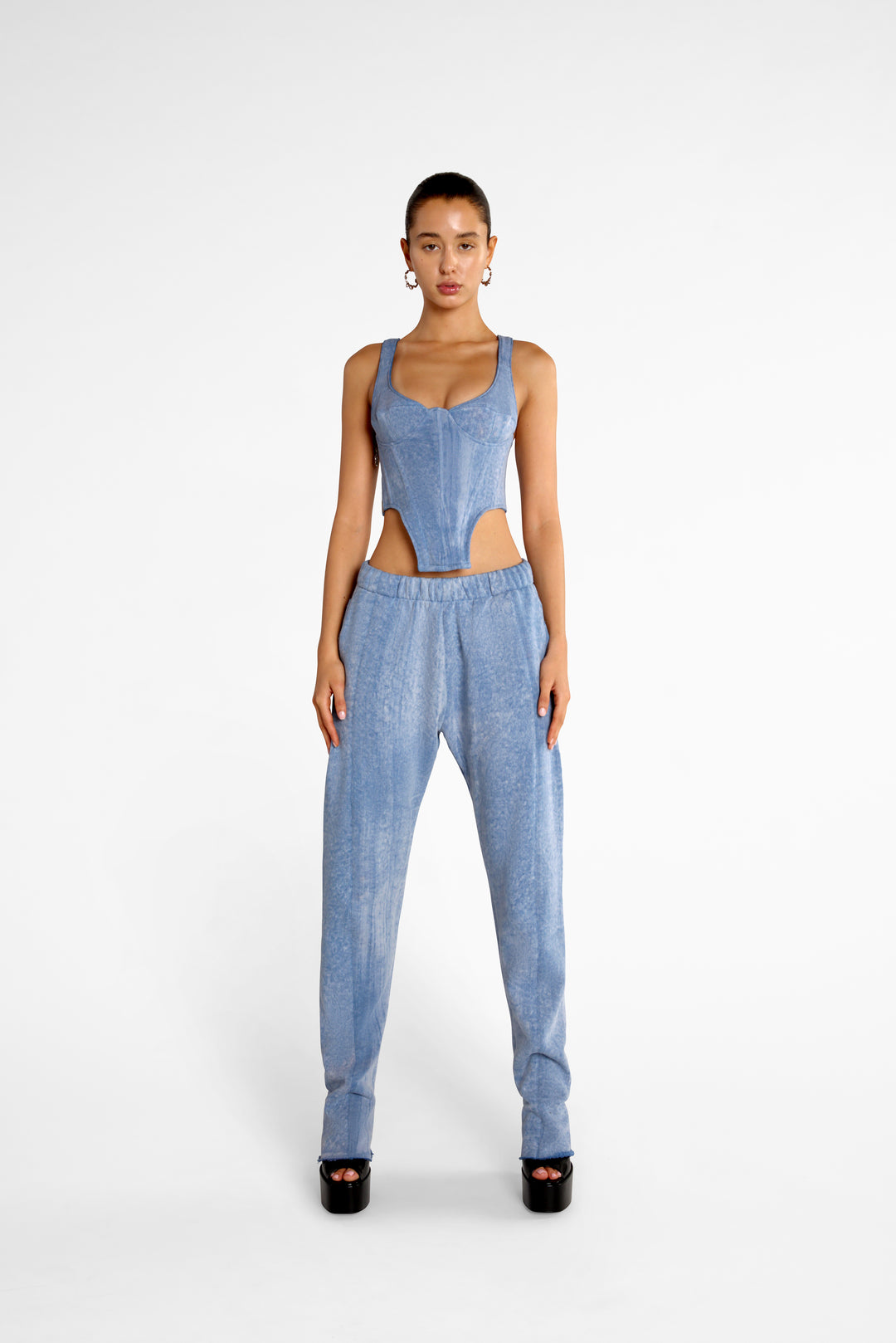 FLEECE CORSET IN BLUE MOON – XÈTUE